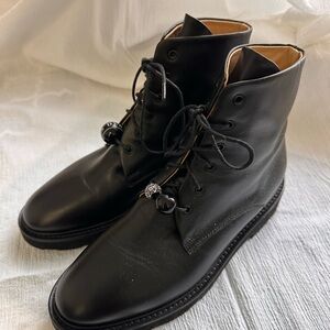 Dear Frances Park Black Leather Women’s Boots